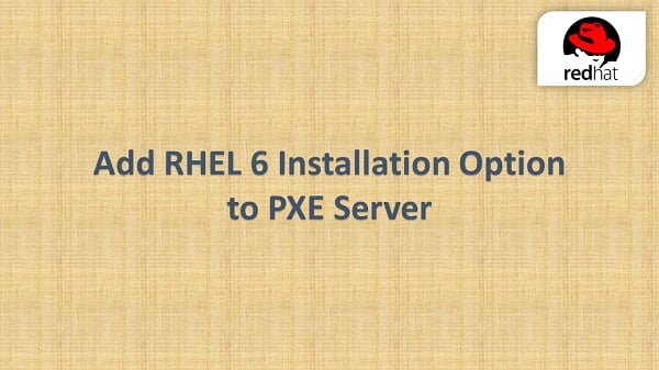 How to install Linux over PXE Server