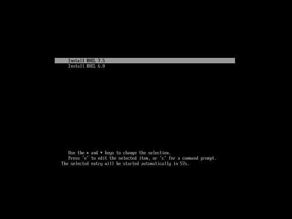 PXE Menu (UEFI)