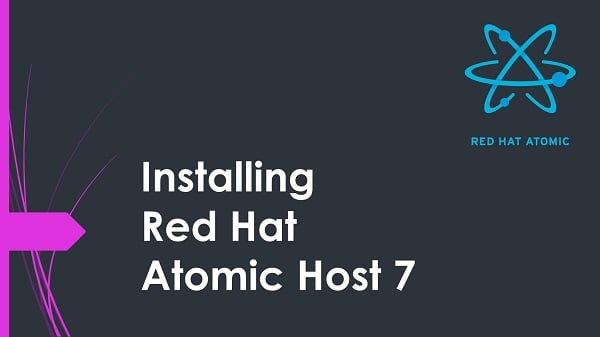 Install Red Hat Enterprise Linux Atomic Host 7