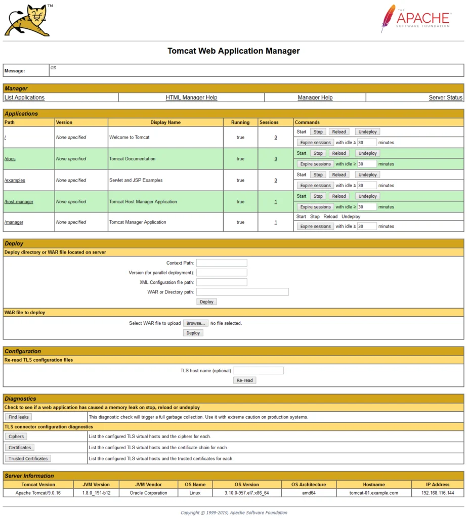 apache-tomcat-9-application-manager-01 Tomcat Web Application Manager