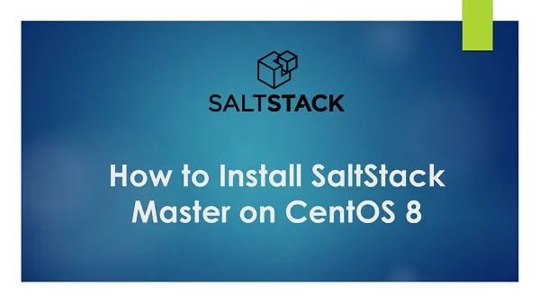 How to install Salt Master on CentOS 8