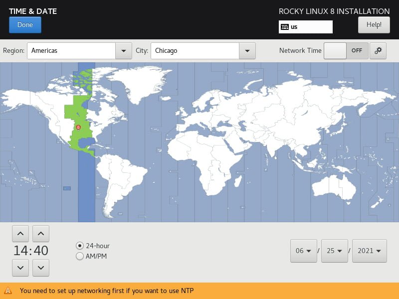 Rocky Linux 8 - Set Time Zone