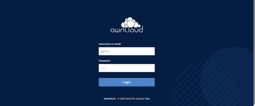 ownCloud Login