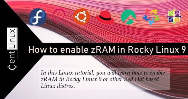 How to enable zRAM in Rocky Linux 9