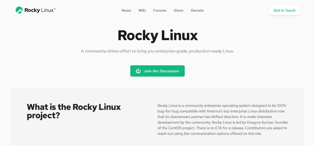 CentOS Alternative: Rocky Linux