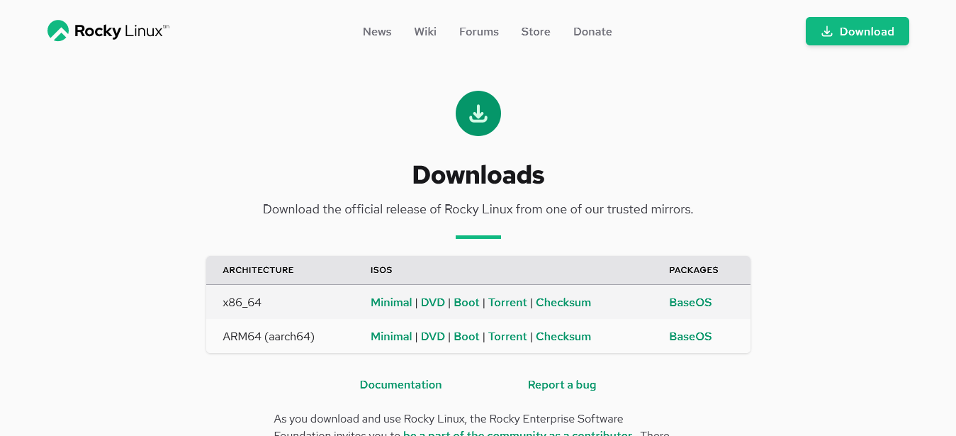 Rocky Linux 8 Minimal Install with screenshots | CentLinux