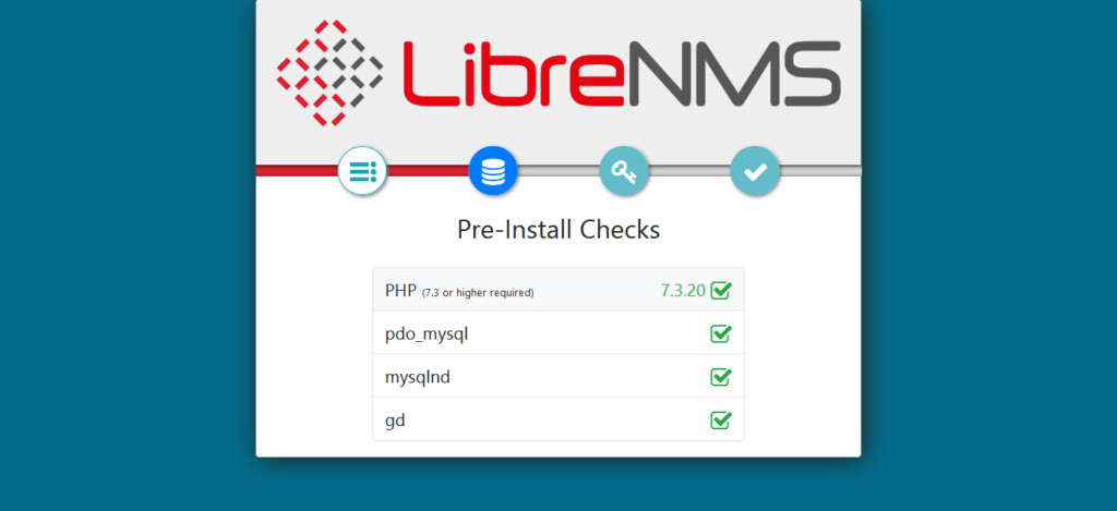 LibreNMS Web Installer - Pre-install Checks