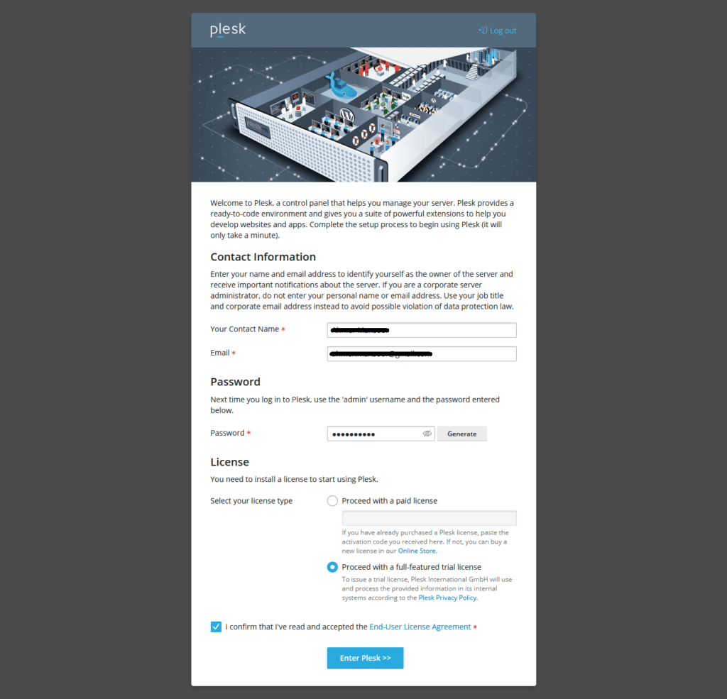 Plesk Configuration