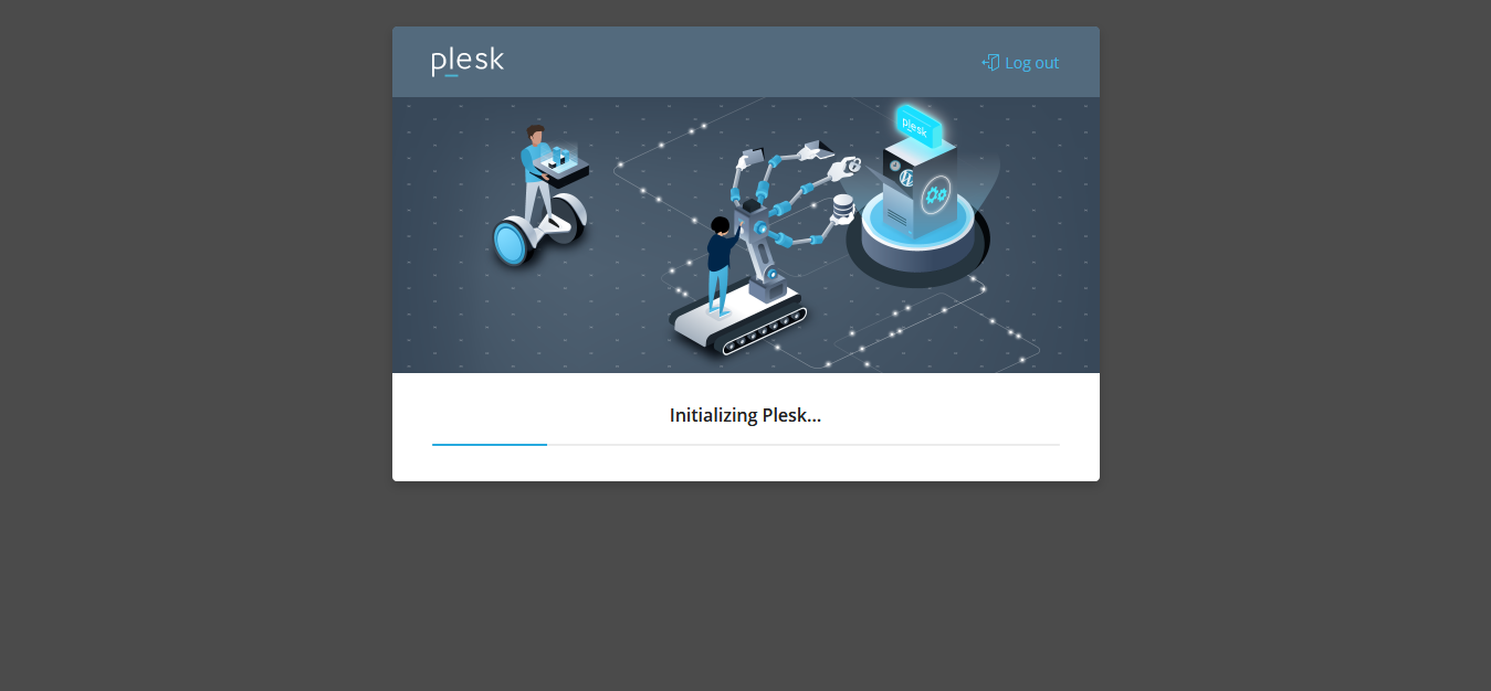 Initializing Plesk Software