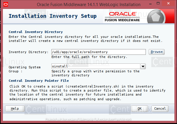 Oracle Inventory Setup