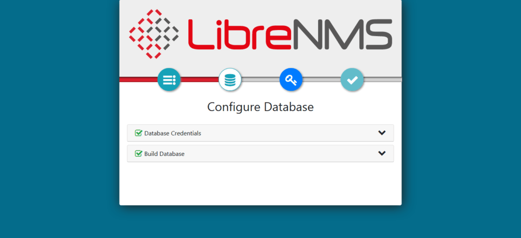 LibreNMS Web Installer - Configure Database 3