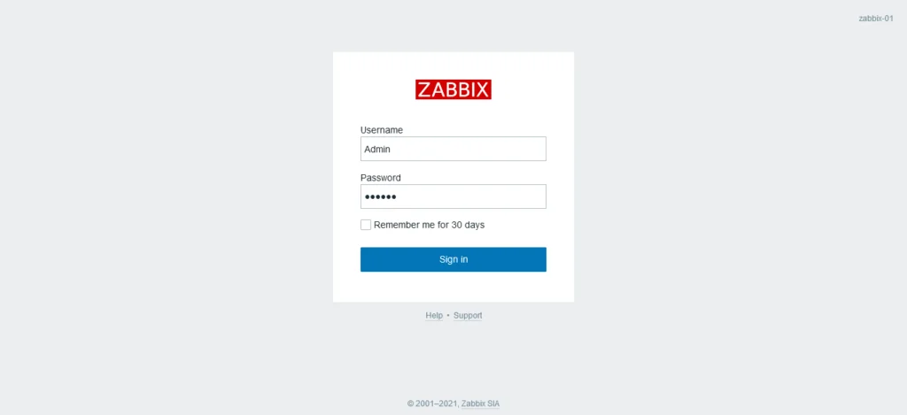 07-install-zabbix-server-on-ubuntu-lts-login Zabbix Login