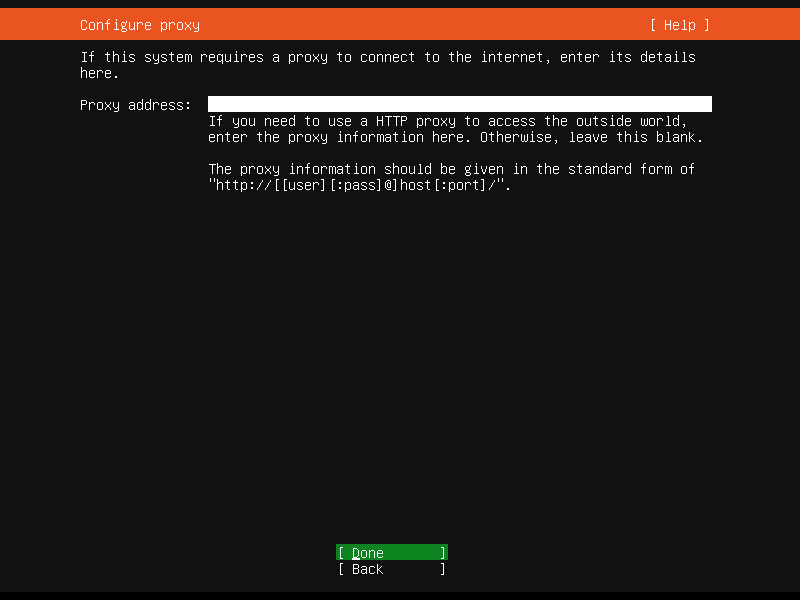 Ubuntu Installation - Configure Proxy