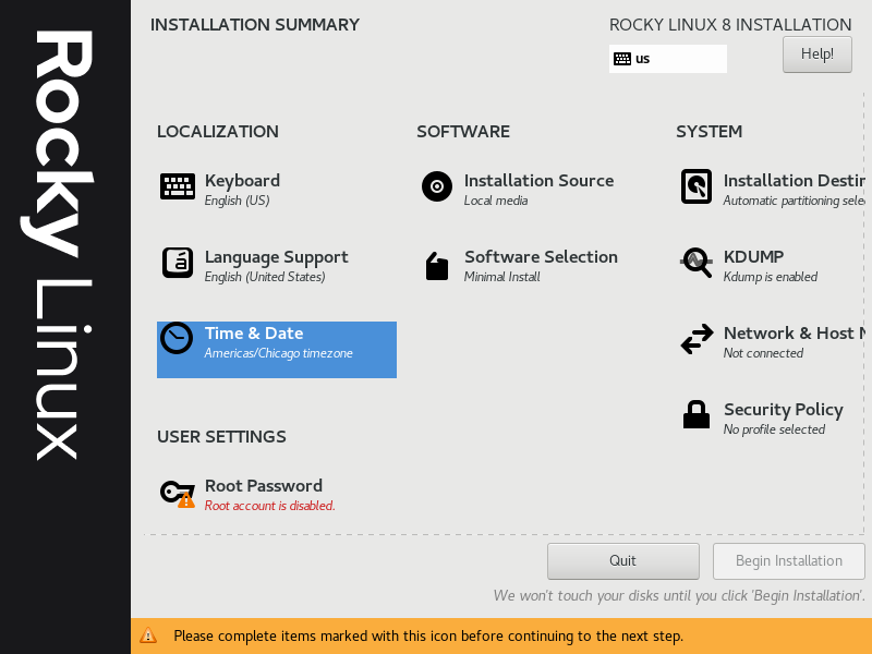 Installation Summary 4