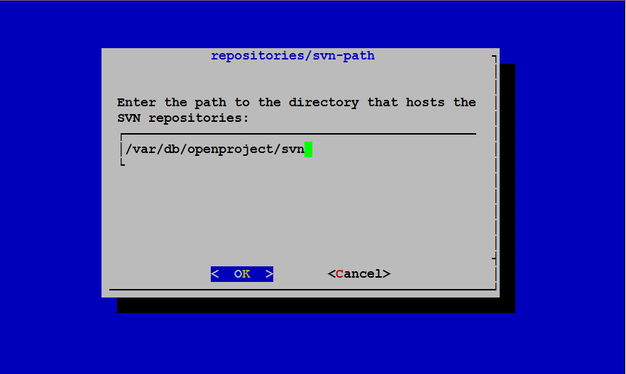 OpenProject SVN Path