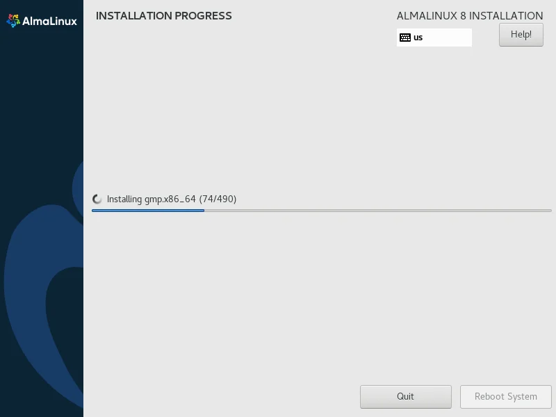 20-almalinux-minimal-installation-with-screenshots-progress AlmaLinux Installation Progress 1