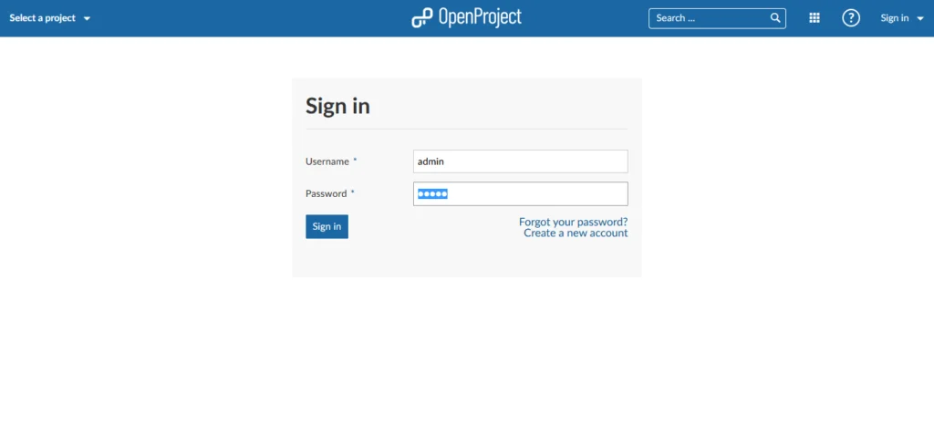 20-install-openproject-rhel-8-sign-in OpenProject Login