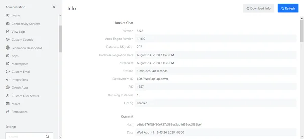 07-install-rocket-chat-server-centos-8-administration RocketChat Server Administration