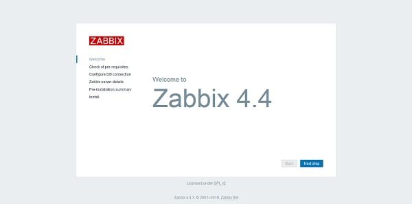 Configure Zabbix - Web Setup