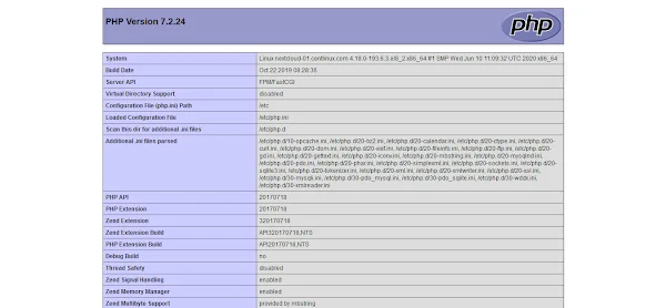 02-install-nextcloud-nginx-centos-8-phpinfo phpinfo output page