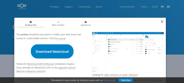03-install-nextcloud-nginx-centos-8-download Download NextCloud