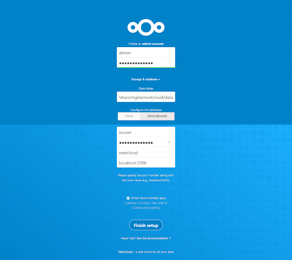 NextCloud Server Configuration