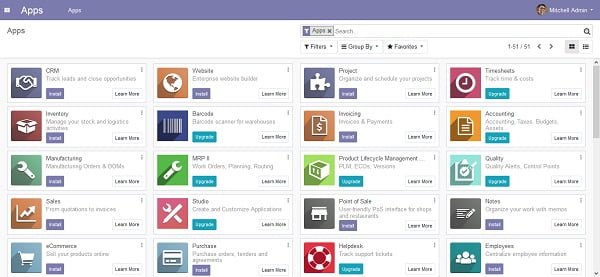 Odoo Dashboard