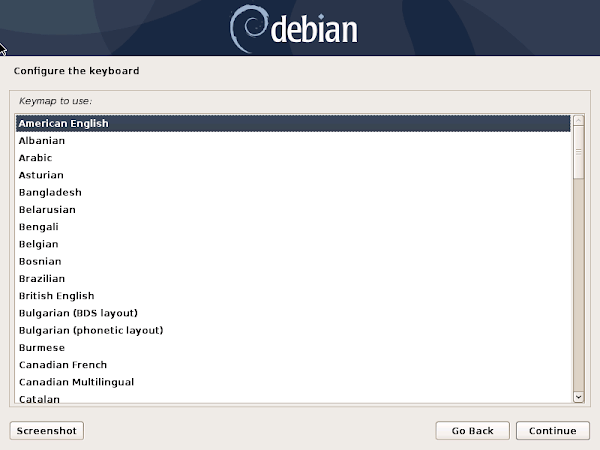 Debian Server - Configure Keyboard