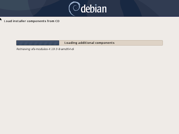 Load Installer Components from Debian ISO/CD