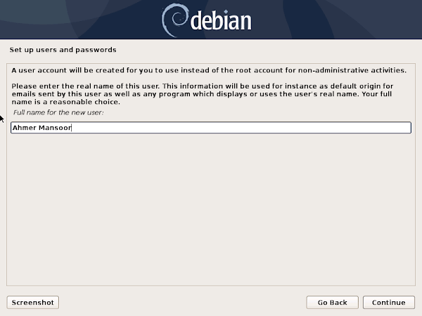 Debian Server - Create Admin User