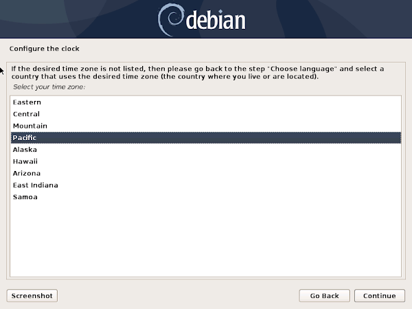 Debian Server - Configure the Clock