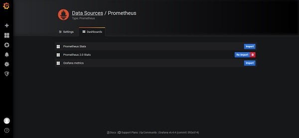 Grafana - Import Prometheus Dashboard