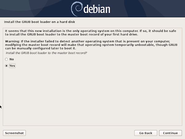 Debian - Install GRUB Boot Menu 1