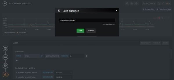 Grafana - Save Changes