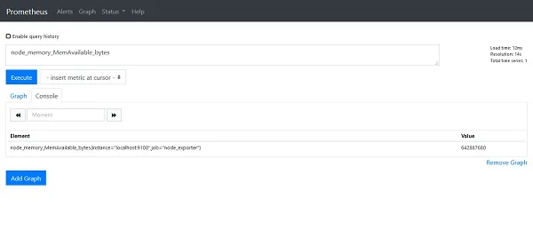 Prometheus Server - Search Metrics
