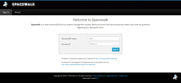 03-install-spacewalk-centos-7-login Spacewalk Login
