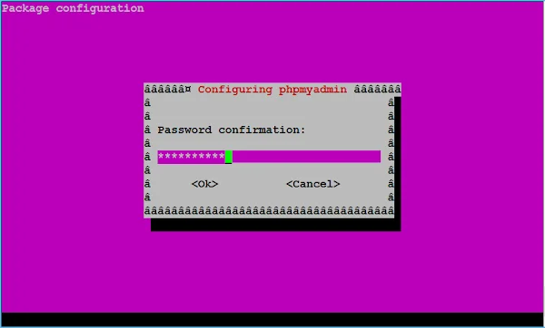 PHPMyAdmin - Re-enter Database Password