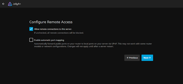 Jellyfin Media Server - Configure Remote Access 