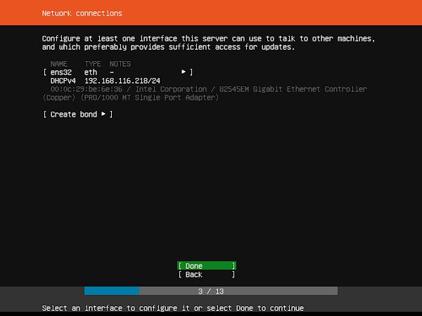 Ubuntu Server - Network Connections