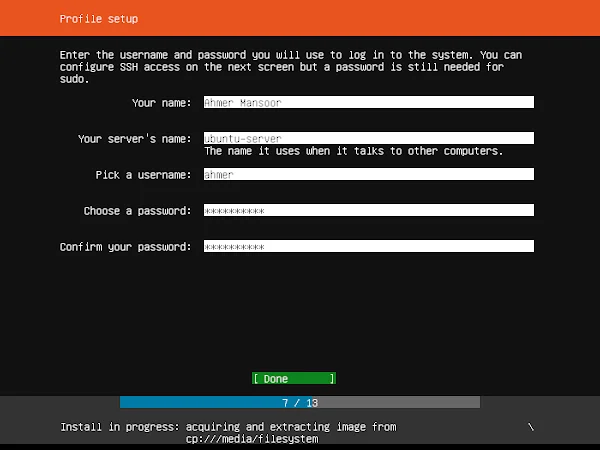 10-install-ubuntu-profile-setup Ubuntu Server - Profile Setup