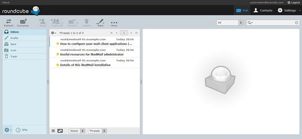 RoundCube Email Inbox