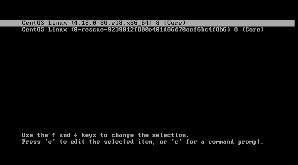 GRUB Menu after Repair Boot Partition