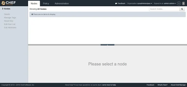 CHEF Dashboard