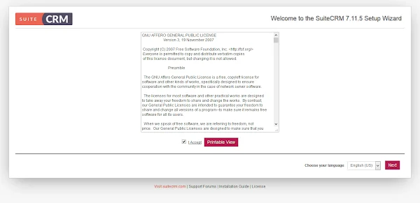 01-suitecrm-license SuiteCRM Server - License Agreement