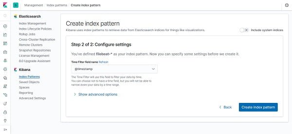 Kibana - Create Index Patterns 3