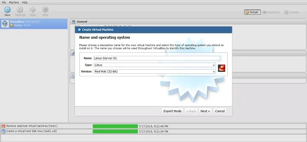 04-phpvirtualbox-centos-7-create-virtual-machine phpVirtualBox - Create Virtual Machine