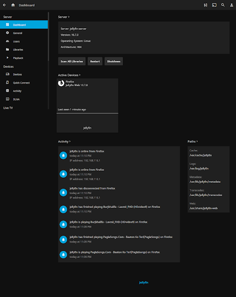 Jellyfin Media Server Details