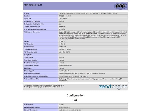 PHPInfo Page