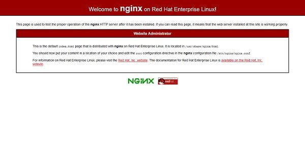 Nginx Default Page