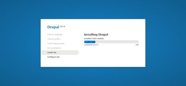 Installing Drupal